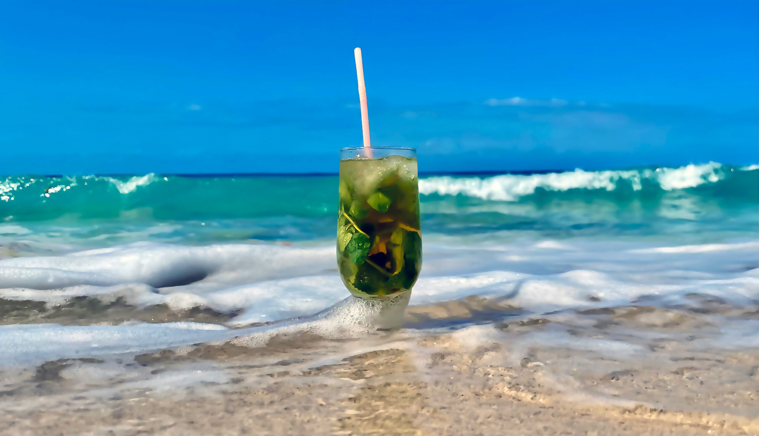 Cocktail op het strand